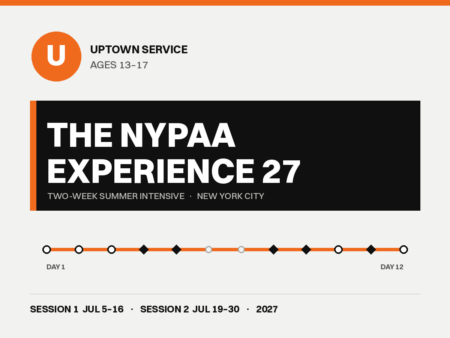 The NYPAA Experience 27 - Uptown Service, ages 13 to 17, two-week summer performing arts intensive in New York City